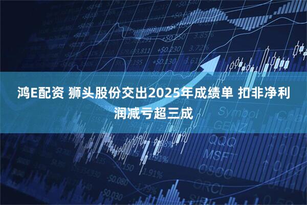 鸿E配资 狮头股份交出2025年成绩单 扣非净利润减亏超三成