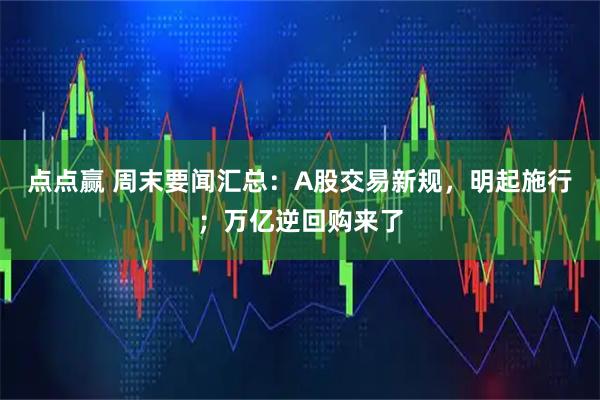 点点赢 周末要闻汇总：A股交易新规，明起施行；万亿逆回购来了
