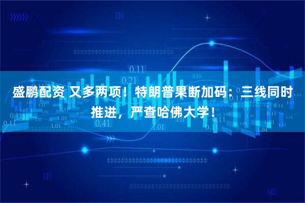 盛鹏配资 又多两项！特朗普果断加码：三线同时推进，严查哈佛大学！