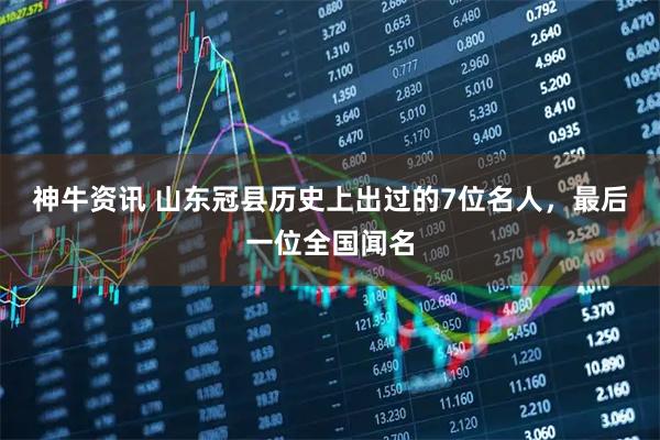神牛资讯 山东冠县历史上出过的7位名人，最后一位全国闻名