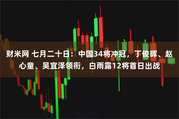 财米网 七月二十日：中国34将冲冠，丁俊晖、赵心童、吴宜泽领衔，白雨露12将首日出战